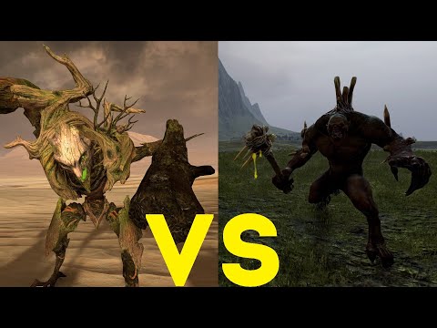 Видео: Древень vs Ужасы из склепа Total War Warhammer 2. тесты юнитов v1.4.1.