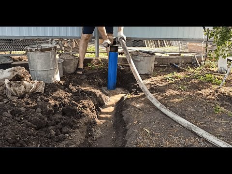 Видео: Промывка и запуск скважины, после зимнего простоя с последующей обсыпкой. Часть 1.