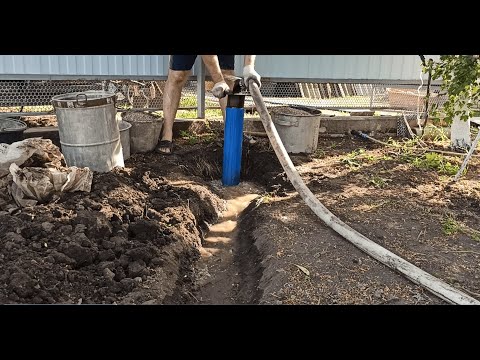 Видео: Промывка и запуск скважины, после зимнего простоя с последующей обсыпкой. Часть 1.