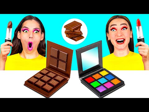 Видео: Челлендж. Шоколадная Еда vs Настоящая еда от DuKoDu Challenge