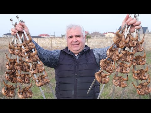 Видео: ШАШЛЫК из ПЕРЕПЁЛОК, НЕЖНЫЙ и ИЗЫСКАННЫЙ ВКУС. ENG SUB.