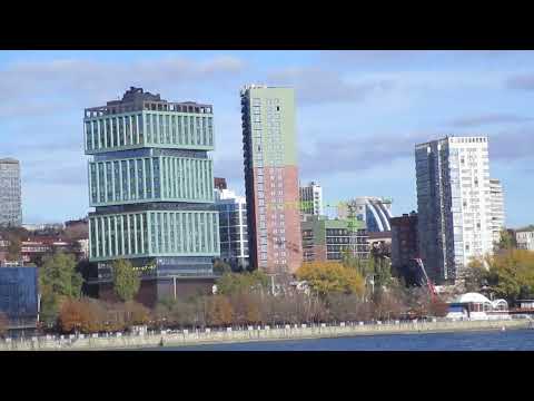 Видео: г. Ростов-на-Дону. Левый берег Дона. 3 ноября 2025 г. Холодный восточный ветер, но солнечно.