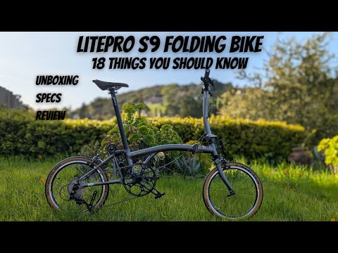 Видео: Клон Brompton: распаковка Litepro s9 TriFold, характеристики, обзор, 18 вещей, которые нужно знать