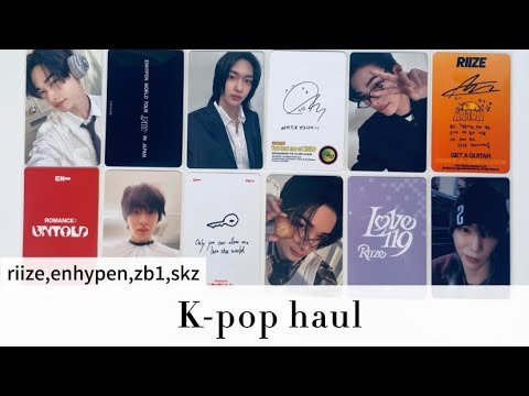 Видео: #11 распаковка кпоп стаффа riize,enhypen,zerobaseone,stray kids🐚