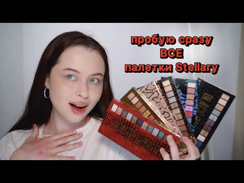 Видео: Я В ШОКЕ С ЭТИХ НОВЫХ ПАЛЕТОК STELLARY | пробуем СРАЗУ ВСЕ