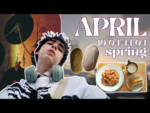 Видео: ✮VLOG✮ : April; курсач; crochet ･:˚✧｡...