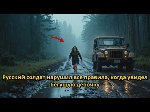 Видео: Русский солдат нарушил все правила, когда увидел бегущую девочку