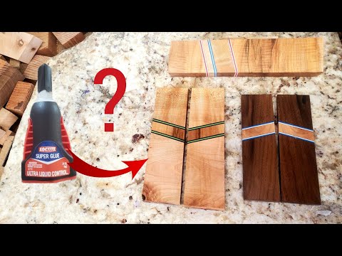Видео: Как сделать гибридную рукоятку для ножа с помощью суперклея
