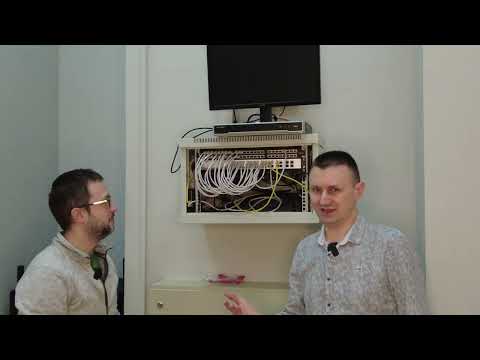 Видео: Перевесили телекоммуникационный 19" шкаф у заказчика. Рассказал парочку нюансов начинающим.