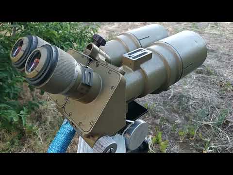 Видео: Труба зенитная командирская ТЗК 10х80, установленная на киноштатив