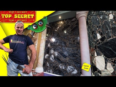 Видео: Имитация Чёрного Мрамора из Creama Bianco Stucco Veneziano Wowcolor | Black Marble Imitation | ART