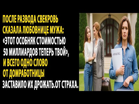 Видео: свекровь отдала любовнице мужа 50-миллиардный особняк, и одно слово слуги напугало их....