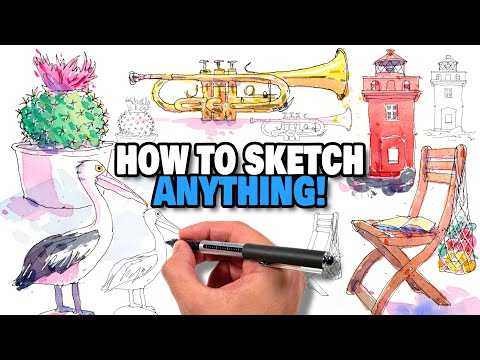 Видео: Как рисовать ЧТО УГОДНО! | Городские объекты для начинающих