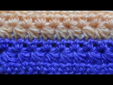 Видео: Узор крючком ЗВЕЗДОЧКИ