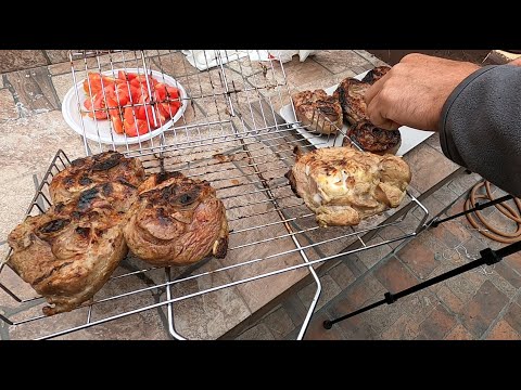 Видео: Сочный, вкусный, диетический Стейк из индейки на огне / на барбекю /на мангале