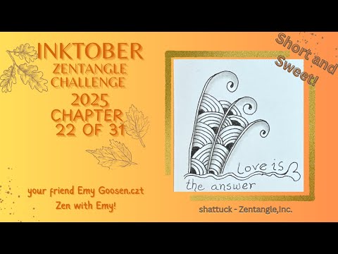 Видео: Inktober Tangles 2025 | Глава 22 | Секреты Shattuck: простые линии, потрясающие результаты