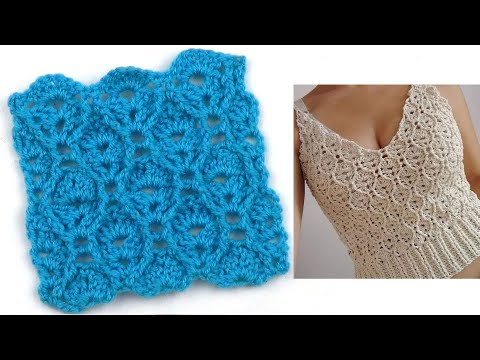 Видео: Рельефный ажурный узор   Relief openwork pattern