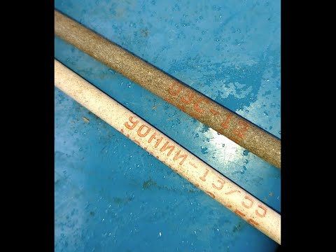 Видео: УОНИ по ржавому металу. basic coated electrodes on rust surface.