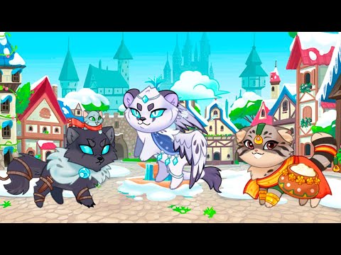 Видео: КИБО, СААНВИ, ВАНА И ТИР обзор на новых котят ❄ Castle Cats