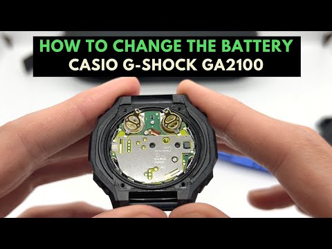 Видео: Замена аккумулятора Casio G Shock GA-2100 | Как заменить аккумулятор на Casio G Shock GA-2100