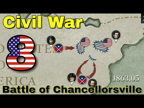 Видео: Battle of Chancellorsville. США - #8. European War 6: 1914.