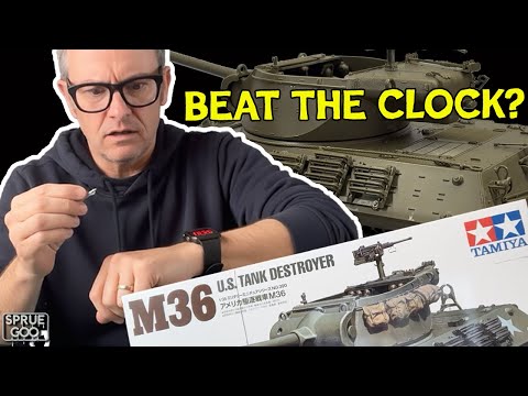 Видео: Как быстро я смогу собрать новейшую модель брони от Tamiya? 1/35 M36, американская САУ