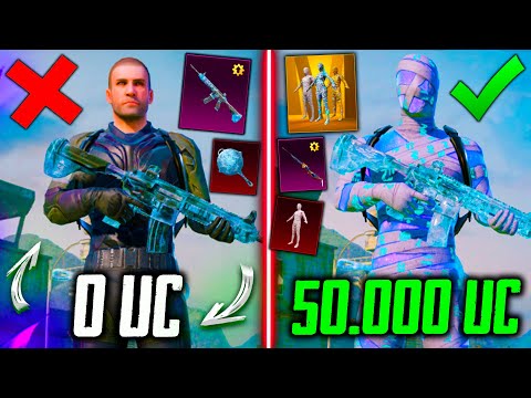 Видео: 😱 СМОТРЕТЬ ВСЕМ! ЭТО ЛУЧШАЯ ПРОКАЧКА АККАУНТА на 50000 UC В PUBG MOBILE! ВЫБИЛ ВСЁ и ПРОКАЧАЛ!