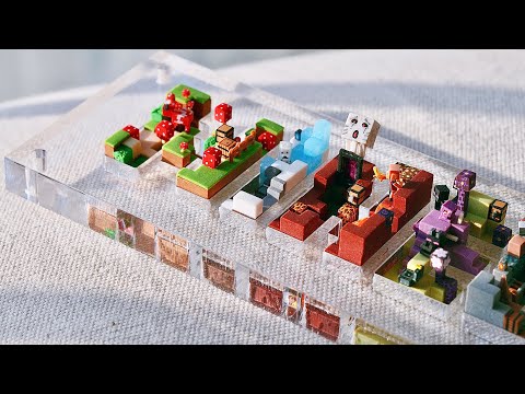 Видео: Сборное Видео | Создание 3D букв в Minecraft из глины - ASMR