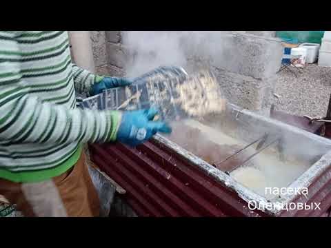 Видео: дезинфекция и очищение пчелорамок