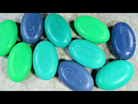 Видео: ASMR SOAP. 🩵💚💙Резка сухого мыла. Satisfying video🩵💙💚