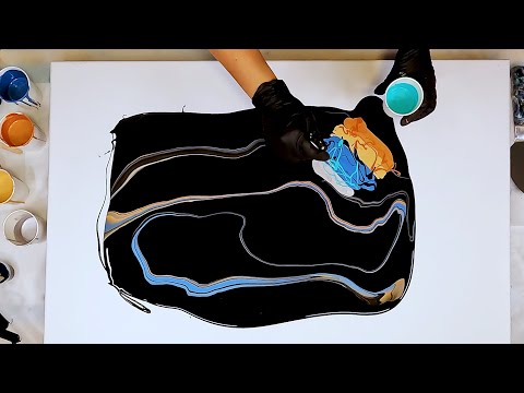 Видео: Мой САМЫЙ БОЛЬШОЙ ХОЛСТ! Серия «Больше и больше» 24 x 36 дюймов