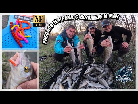 Видео: Риболов с болонезе и мач на река - River Fishing