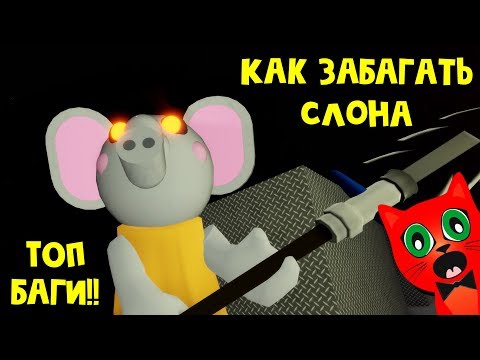 Видео: КАК ЗАБАГАТЬ СЛОНА или СЕКРЕТЫ И БАГИ в игре Свинка Пигги роблокс | Piggy roblox | Город #9
