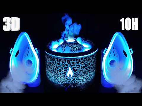 Видео: ASMR: Double 3D Aerosol - лучший удивительный увлажнитель воздуха Volcano для сна и отдыха