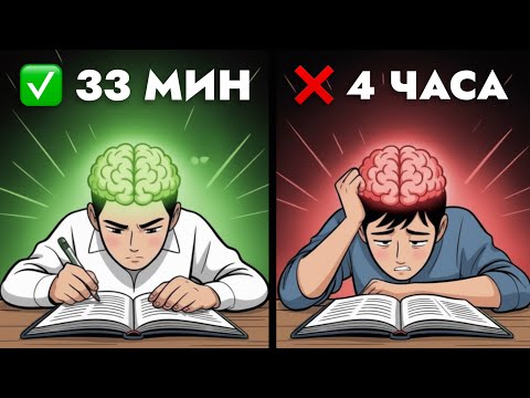 Видео: 8 научных методов, как УЧИТЬСЯ МЕНЬШЕ И ЗАПОМИНАТЬ БОЛЬШЕ (секрет, который игнорируют 90% студентов)