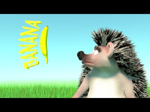 Видео: Ёжик по травке бежит и хохочет.3D-Анимация.Короткометражка.