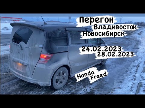 Видео: Перегон из Владивостока в Новосибирск Honda freed 24.02.2023-28.02.2023