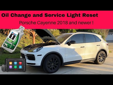 Видео: Руководство по замене масла и сбросу индикатора сервисного обслуживания Porsche Cayenne 2018+