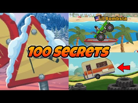Видео: ТОП-100 СЕКРЕТОВ в Hill Climb Racing 2