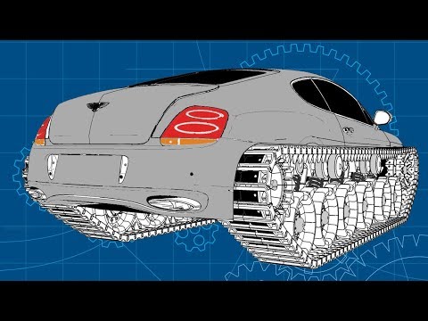 Видео: Bentley Ultratank. Гусеницы готовы.