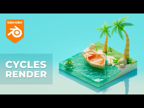 Видео: Тропическая сцена в Blender