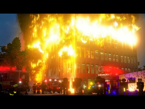 Видео: Реалистичный Пожар в Офисе 2 | Teardown