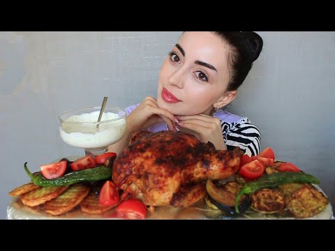 Видео: ОБО ВСЕМ ПО ЧУТЬ-ЧУТЬ 🍖 КУРИЦА Мукбанк Ayka Emilly