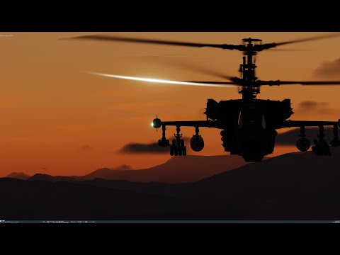 Видео: вечерний вылет на ка50