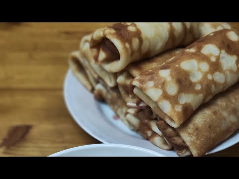 Видео: Блины с курицей ! Блины с творогом и ежевикой ! Лепешки с творогом и зеленью! Раннее утро ! 