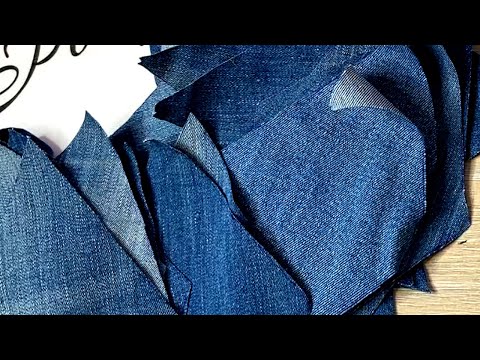Видео: Опять старые джинсы? Главное, что идея новая! DIY мастер класс