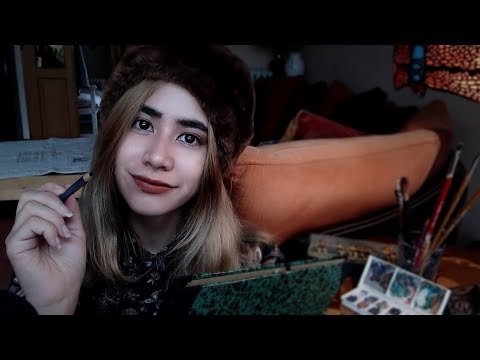 Видео: [ASMR] Парижский студент-художник рисует тебя ~ (с французским акцентом)