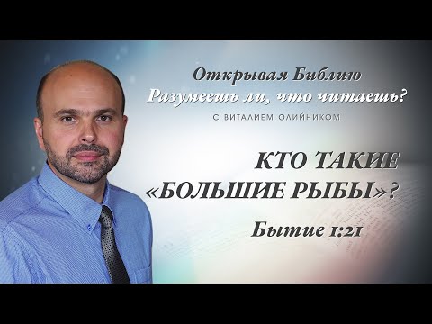 Видео: Кто такие «большие рыбы»? Бытие 1:21.
