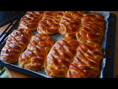 Видео: Выпечка на кефире Булочки с персиками Вкусная дрожжевая домашняя выпечка