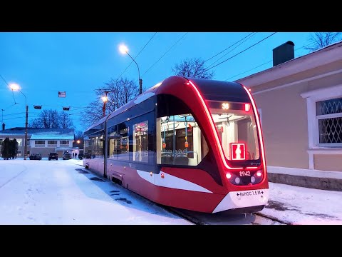 Видео: Трамвай, маршрут №36 71-923М «Богатырь-М» б.8942 (08.03.2023) Санкт-Петербург